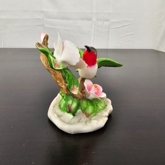 Vintage Porcelain Hummingbird Figurine Floral Decor Wal-Mart Taiwan 4.5” - Picture 5 of 8